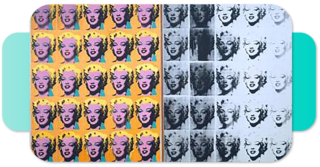 Marilyn Diptych, Andis Vòrholas, 1962 m.