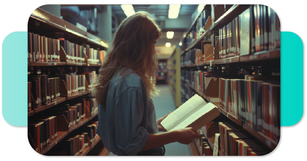 Mergina bibliotekoje varto autobiografinę knygą.